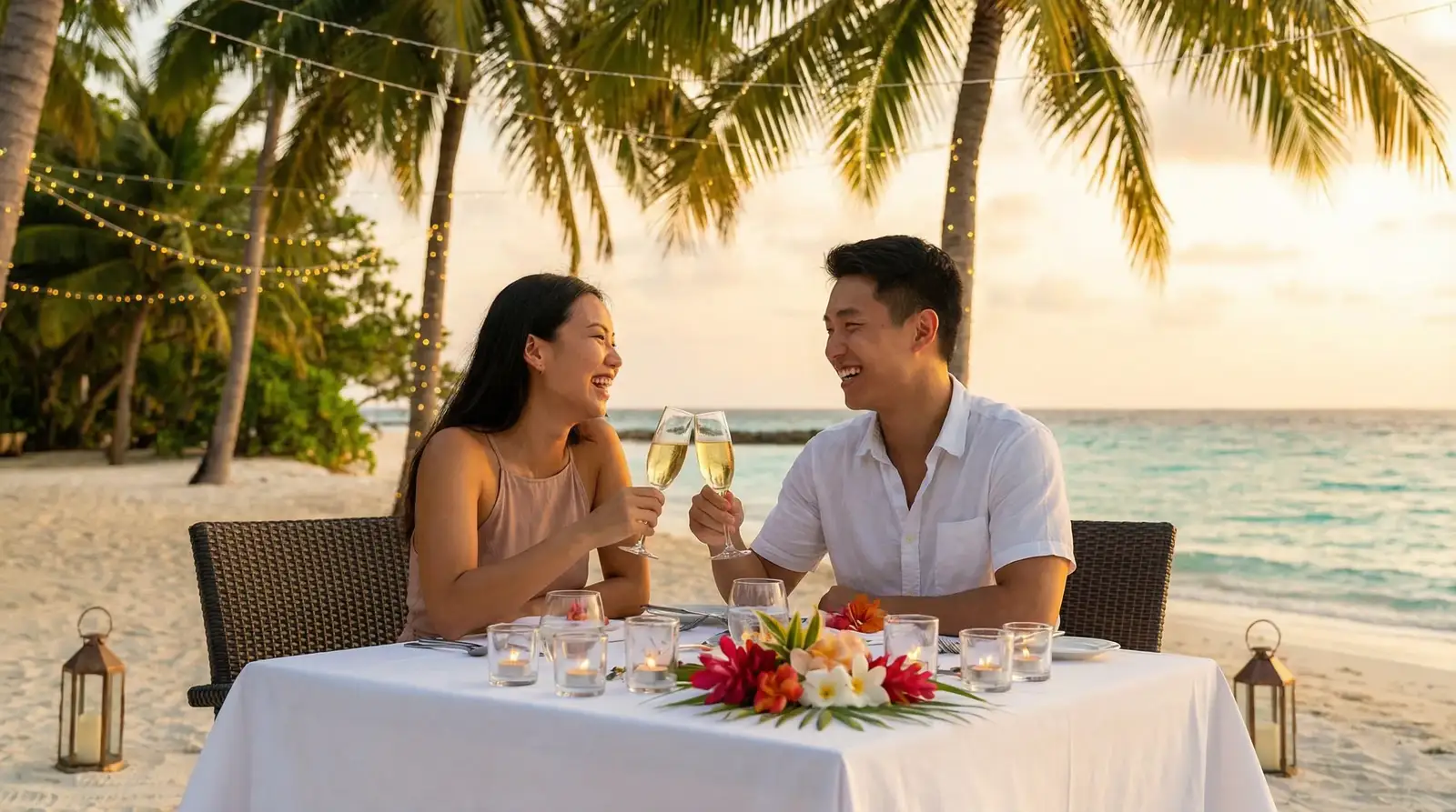 爱情岛论坛 海滩烛光晚餐约会